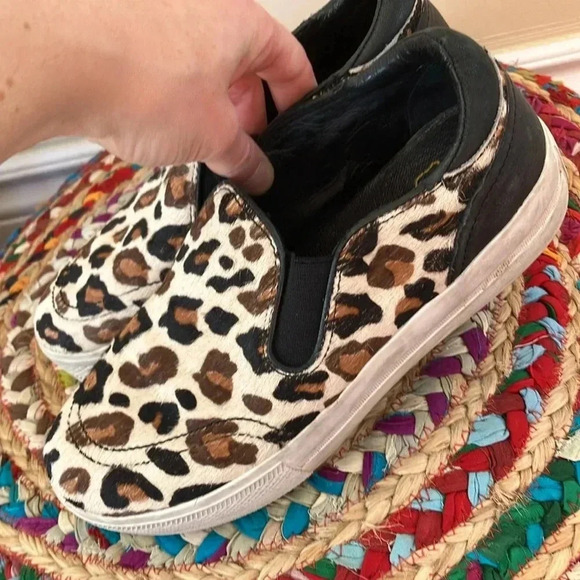 Ash calf hair slip on shoes - Picture 4 of 7